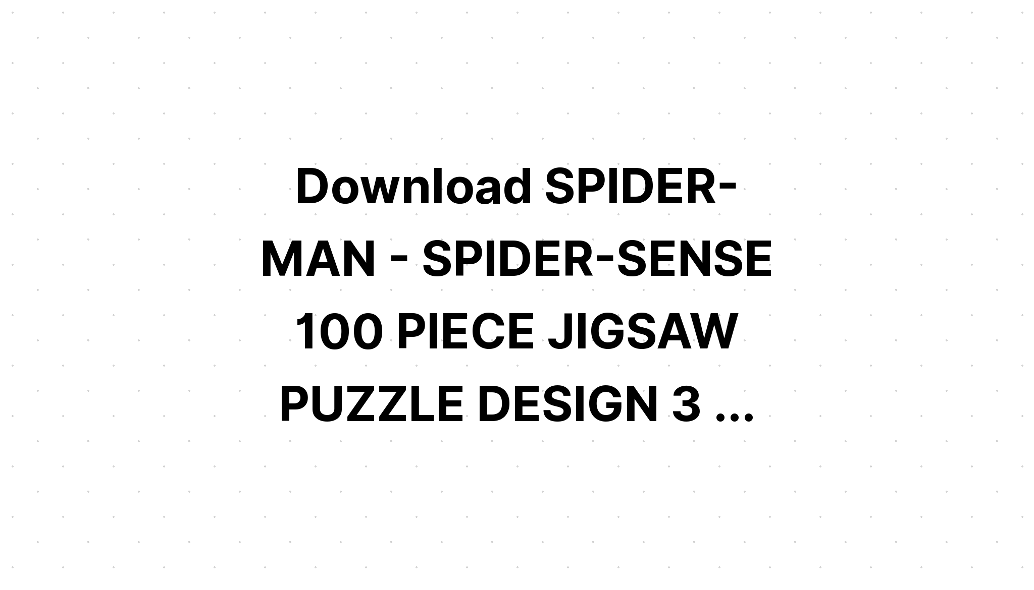 Download Spider Themed Printable Jigsaw Puzzle SVG File